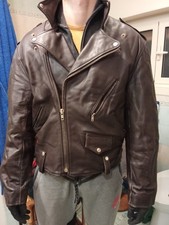 Chiodo In Vera Pelle Marrone