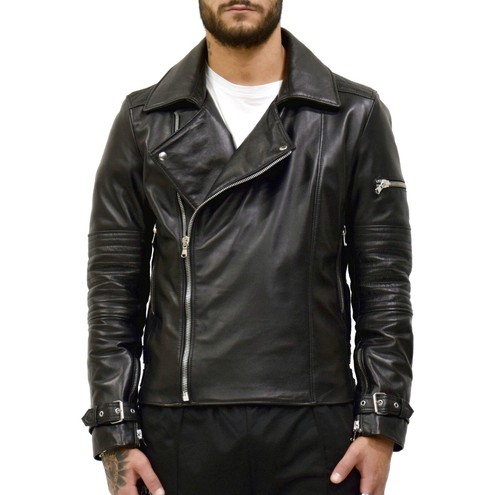 Giacca uomo chiodo vera pelle - uomo,