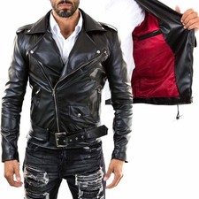 Chiodo Biker In Vera Pelle