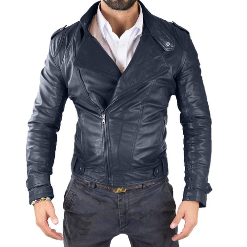 Chiodo biker vera - vera, pelle
