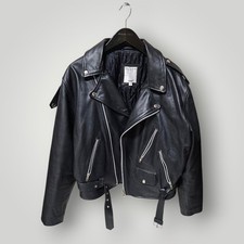 Chiodo Uomo Stile Biker In