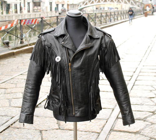 Giubbotto pelle chiodo - , vintage