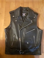 giacca chiodo smanicato vera