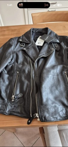 Giacca pelle chiodo uomo - in,