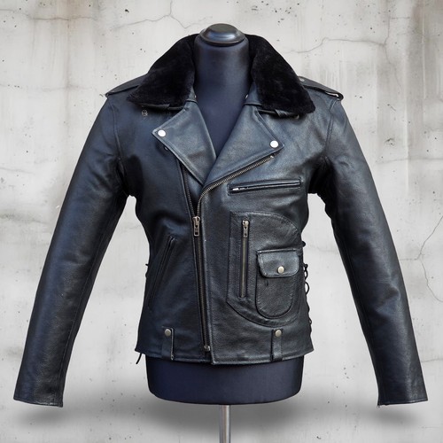 Giubbotto chiodo pelle biker - chiodo,