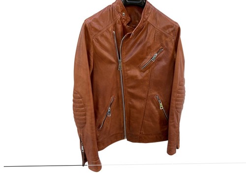 Chiodo pelle uomo tg m - uomo,